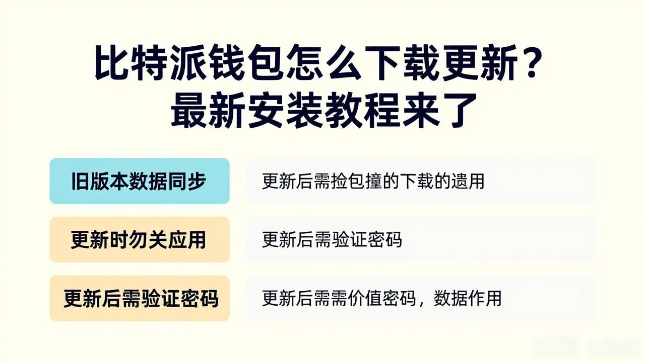比特派钱包新版无法使用_比特派钱包下载官方渠道_常见问题：比特派钱包最新版本下载与更新