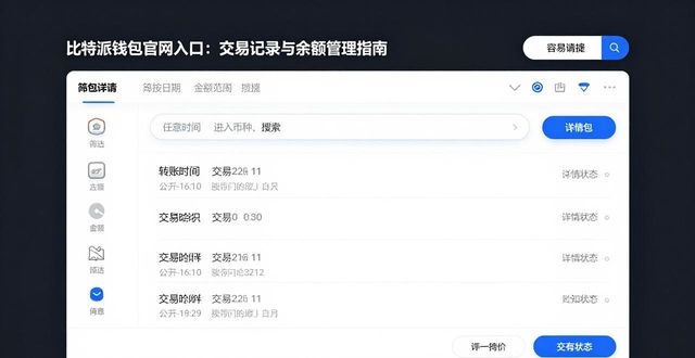 bitpie比特派钱包_比特钱包_如何在比特派钱包官网入口上管理交易记录和余额？