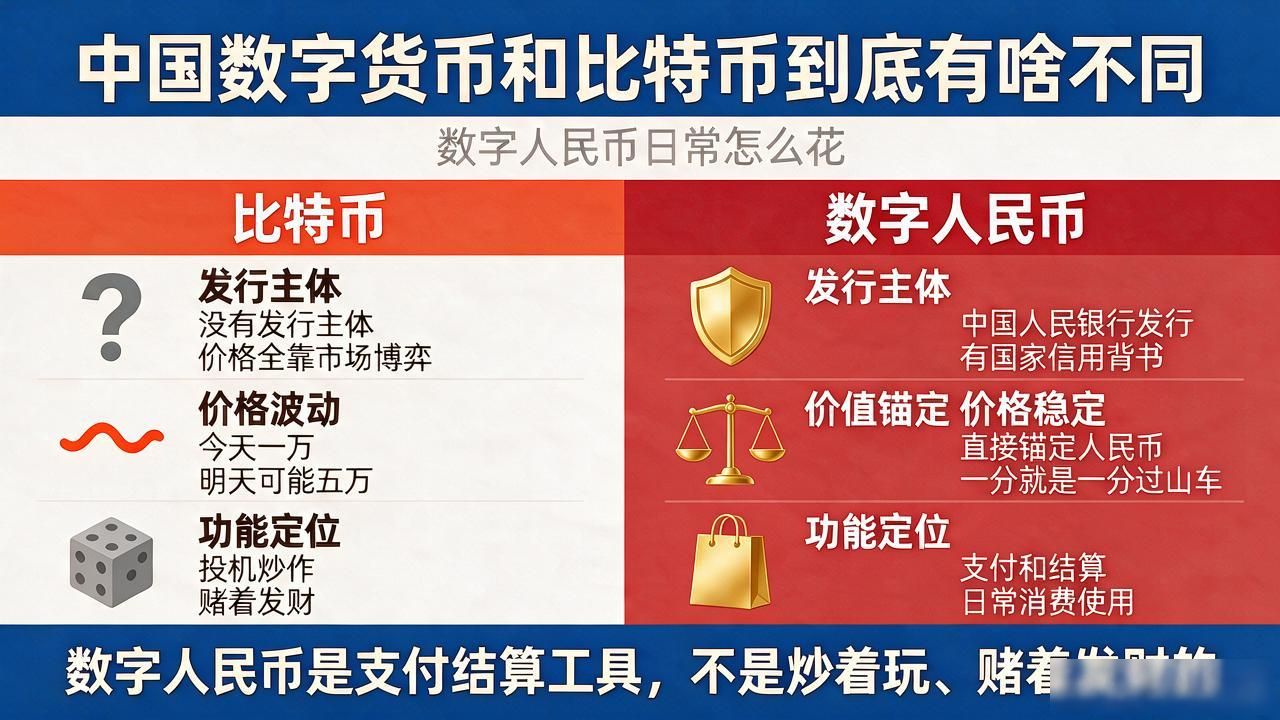 诠释中国数字货币_数字人民币和微信支付宝不同_数字人民币与比特币的区别