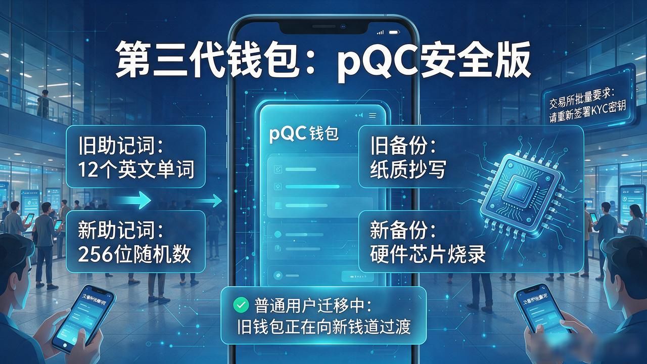 pQC后量子密码数字货币钱包迁移_2026年量子计算机对区块链安全影响_第三代数字货币pQC