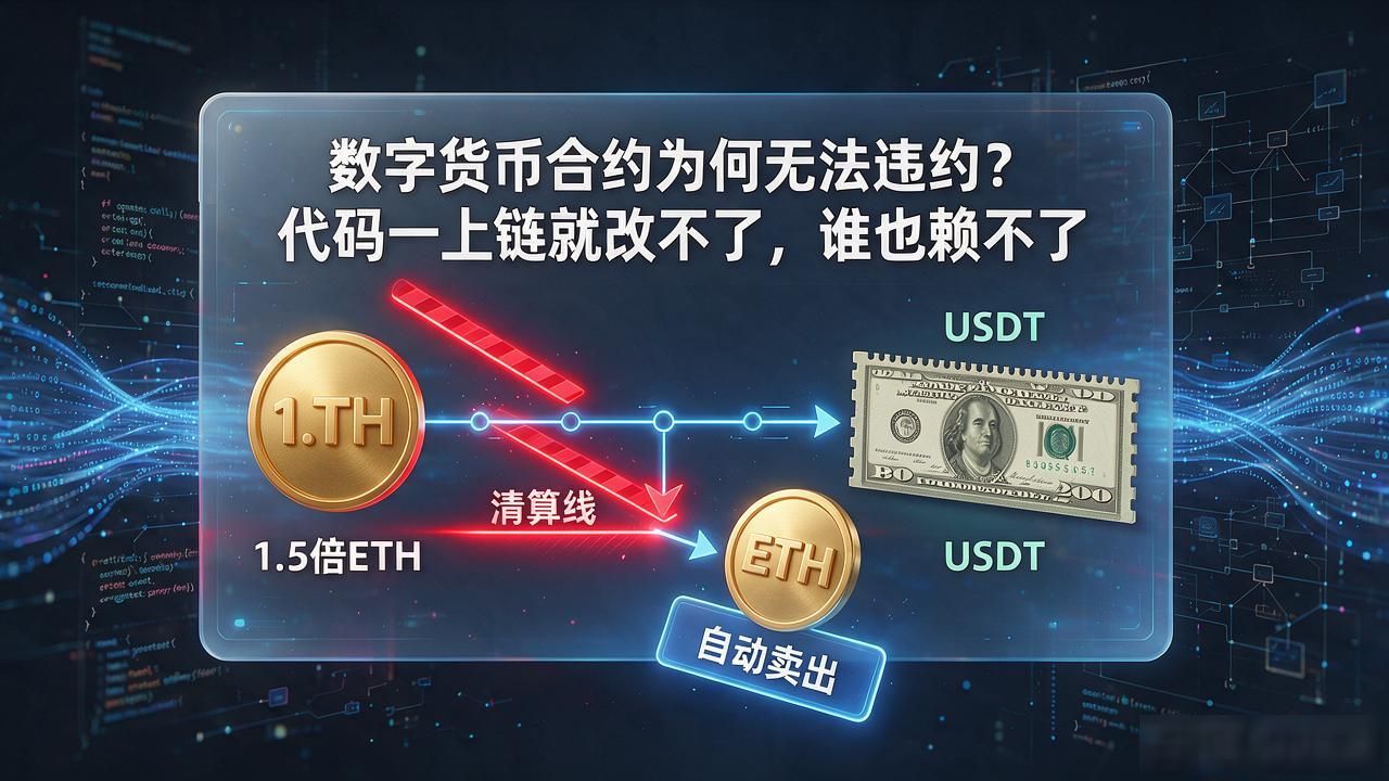 智能合约能否被单方面撕毁_数字货币为何无法违约_区块链合约代码即法律不可篡改