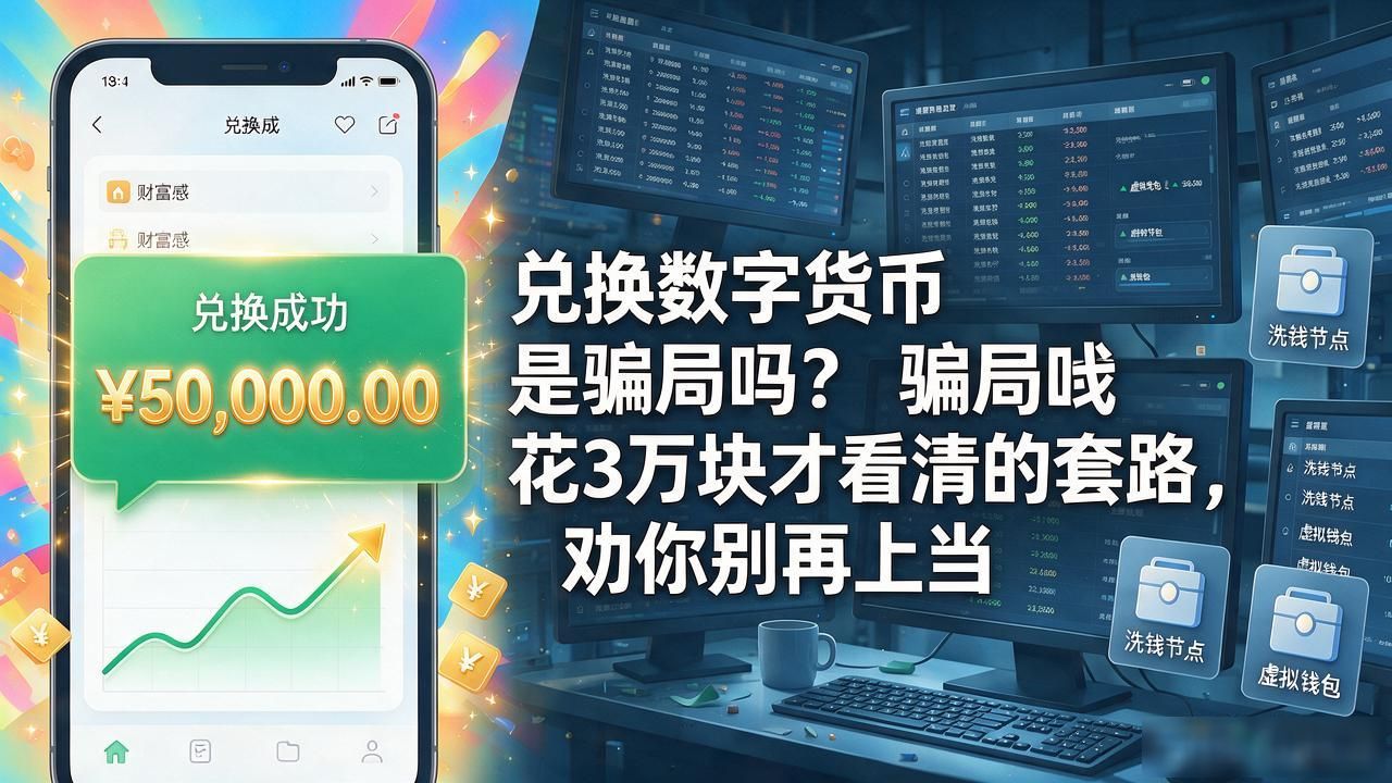 数字货币解冻费诈骗套路_USDT低价兑换现金骗局_兑换数字货币骗局揭秘