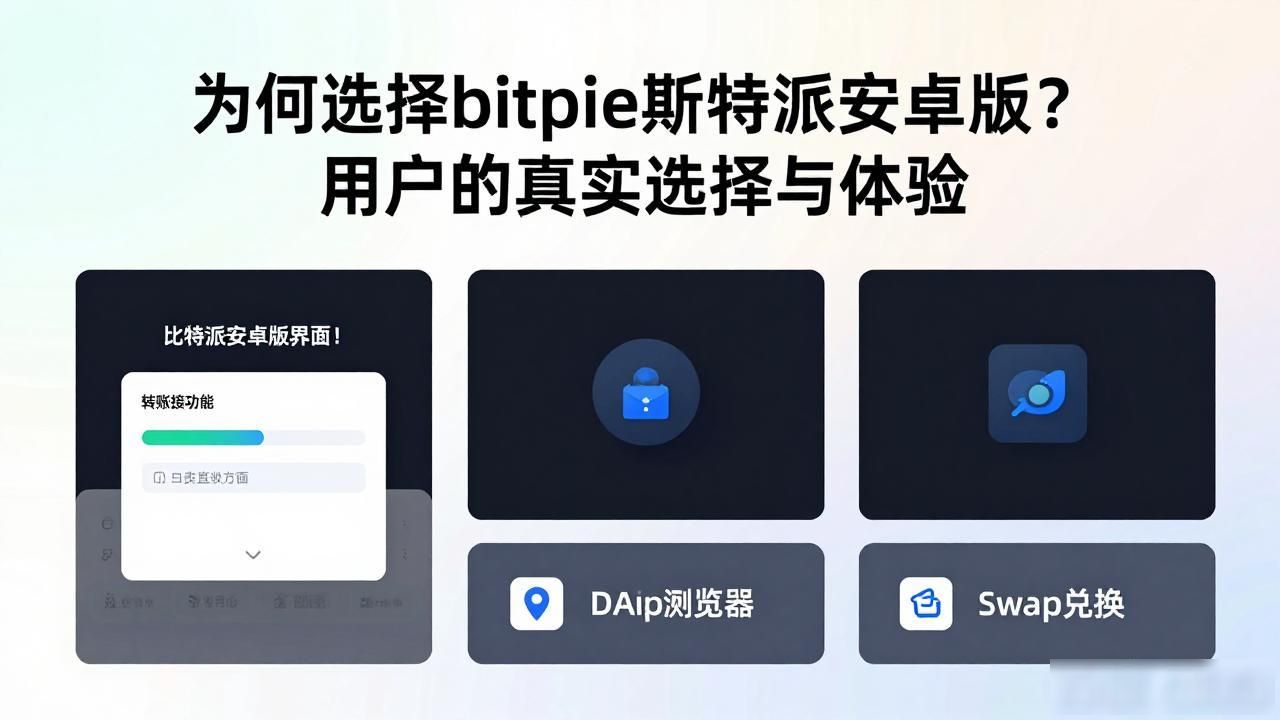 为何选择bitpie比特派安卓版?用户的真实选择与体验_安全便捷数字货币管理_安卓钱包比特派